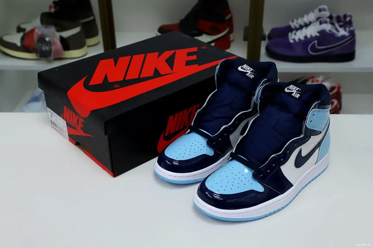 RETRO OG Kimikick 1 WMNS HIGH AIR 'BLUE CHILL' JORDAN 0808